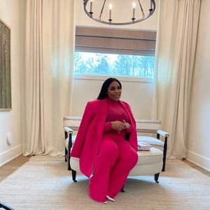 ELOQUII Mesh Turtleneck Bodysuite